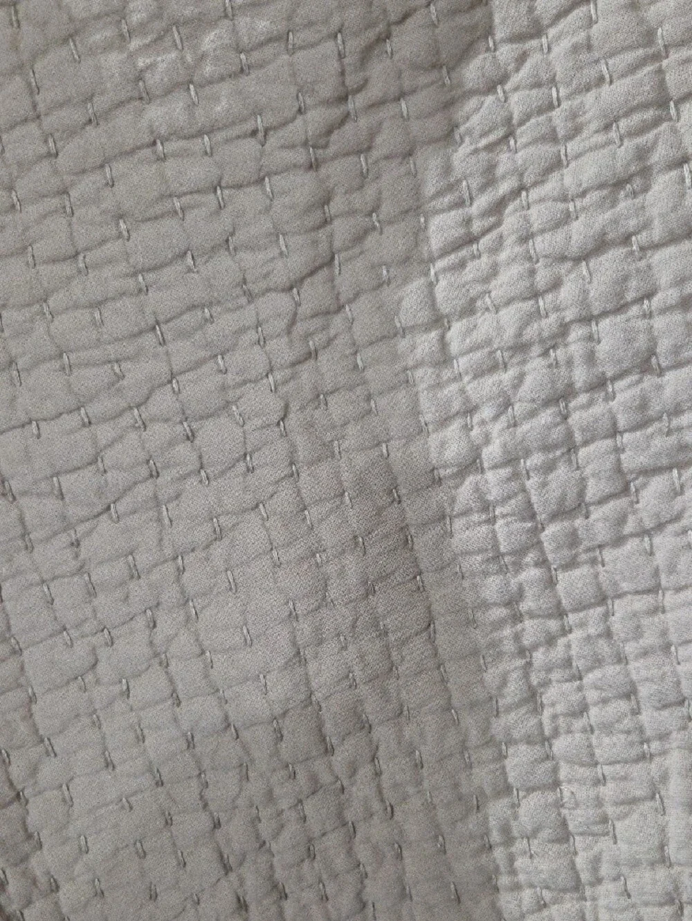 Pottery Barn Quilted Pillow Shams. Linen Blend. Set Of 2